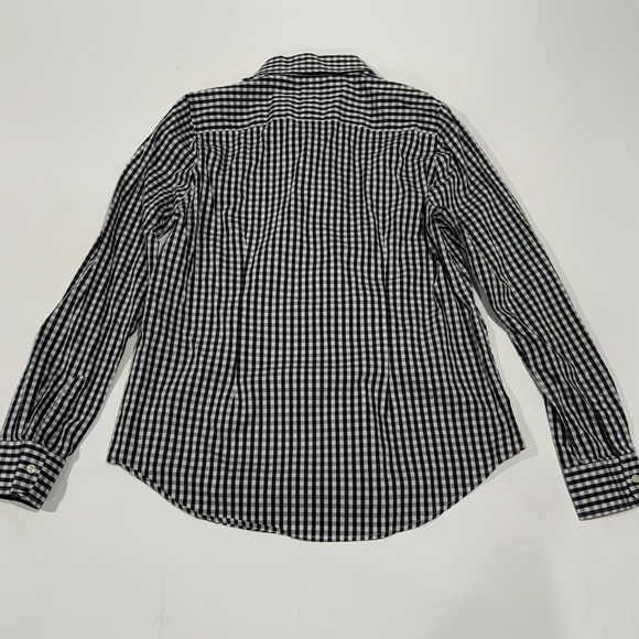 THE SHIRT BY ROCHELLE BEHRENS LARGE Black Gingham Long Sleeve Icon Shirt - Picture 8 of 9